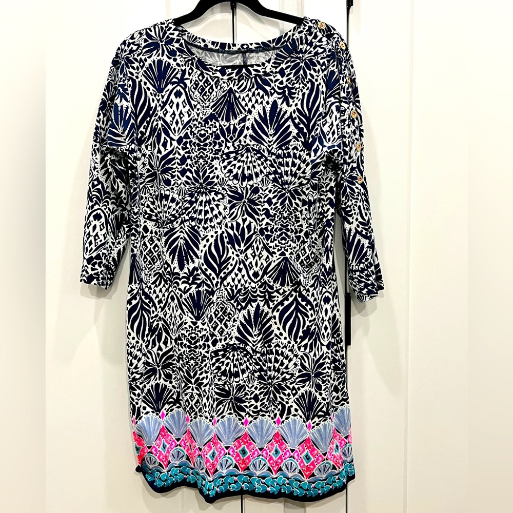 Lilly Pulitzer 3/4 Sleeve Cotton Dress